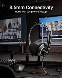awatrue Wired Headset with Microphone for PC Laptop