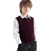 Chanyarn Boys and Girls 100% Merino Wool Sweater Vest Crewneck Sleeveless 2025 Fall Winter Cable Top Knitted Pullover Vest