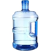 SEWACC Water Bottle 2 Gallon Portable Water Containers with Handle Large Capacity Large Reusable Motivational Jug for Camping Outdoor Sports Travel