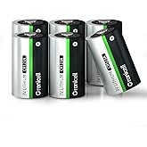 Granicell CR123A 3V Lithium Battery 6 Pack 123A Lithium Batteries for Flashlight Camera Alarm Security System Sensor (Non-Rec