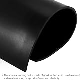 PATIKIL Black Rubber Anti Vibration Pads 20x20x0.12 Inch for HVAC Washing Dryer view 4