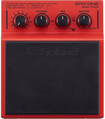 Amazon.com: Roland Percussion Electronic Drum Pad, Red (SPD-1W