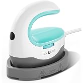 HTVRONT Heat Press Mini Heat Press Machine, Mini Iron for Crafts Mint | Heats Up Quickly &amp; 3 Heat Setings, Perler Beads Iron, Small Heat Press Machine for T Shirts, Hats