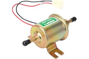 FEIDKS Electric Fuel Pump 12v Universal - Low Pressure 2.5-4 PSI Inline Fuel Pump for Lawn Mower Carburetor Gas Diesel Engine HEP-02A