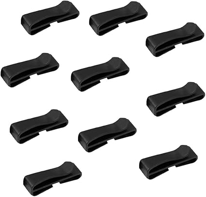 5pcs Cinta Clip De Hebillas De Correa De La Mochila De Ajuste De 50 Mm Negro