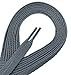 OrthoStep Flat Dress Dark Gray 45 inch Shoelaces - Men Women and Kids Shoelaces 2 Pair Pack
