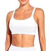 Tempt Me Women Sports Bra Bikini Tops Scoop Neck Bathing Suits Top Padded Swim Crop Tops Only