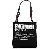 Engineer Definition T Shirt Funny Engineering Tote Bag