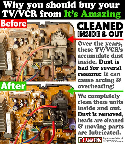 Aiwa-VX-S137-13-4-Head-Hi-Fi-Stereo-TVVCR-Combo-24-VHS-Hi-Fi-Movies-for-Children