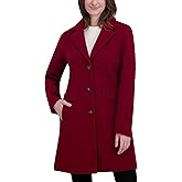 Laundry by Shelli Segal Women's Faux Wool Winter Coat– Single-breasted Dress Coat With Notch Collar