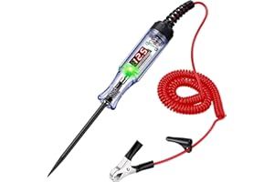 MXCOIRTP Automotive Test Light with 3-120V LED DC Digital Voltage Display, Circuit Tester Automotive with Dual Color Polarity