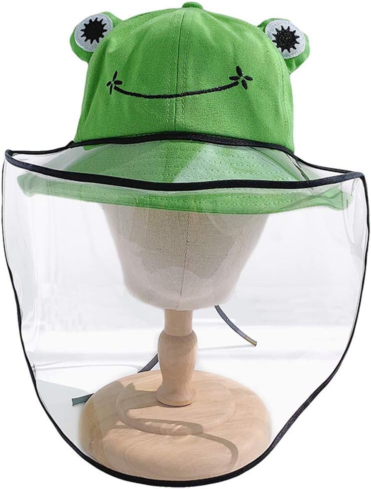 3-13 Years Kids Toddler Baby Boys Girls Anti Spitting Anti-Dust Protective Hat Face Shield Fisherman Sun Hat
