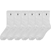 POLO RALPH LAUREN Boys' Athletic Performance Crew Socks (6-Pair)