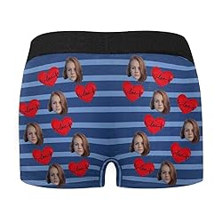 Custom Face Boxer, Personalized Photo Printed Face
