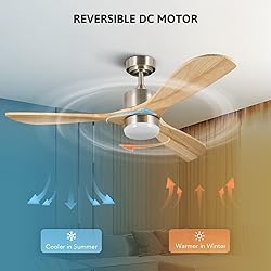 VONLUCE Ceiling Fans with Lights, 52 Inch Ceiling