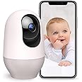 nooie 5G Baby Monitor, 2K Baby Monitor with Camera and Audio, WiFi Pet Camera for Smartphone APP Control, Motion and Sound Detection, HD Night Vision, Compatible with Alexa, SD or Cloud Storage