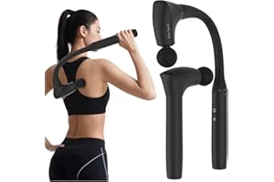 2-in-1 Convertible Muscle Relaxer with Detachable Extended Handle, 10mm Deep Tissue Relax Gun for Workout, Ergonomic for Effo