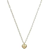Coach Womens Iconic Heart Pendant Necklace, Gold, One Size