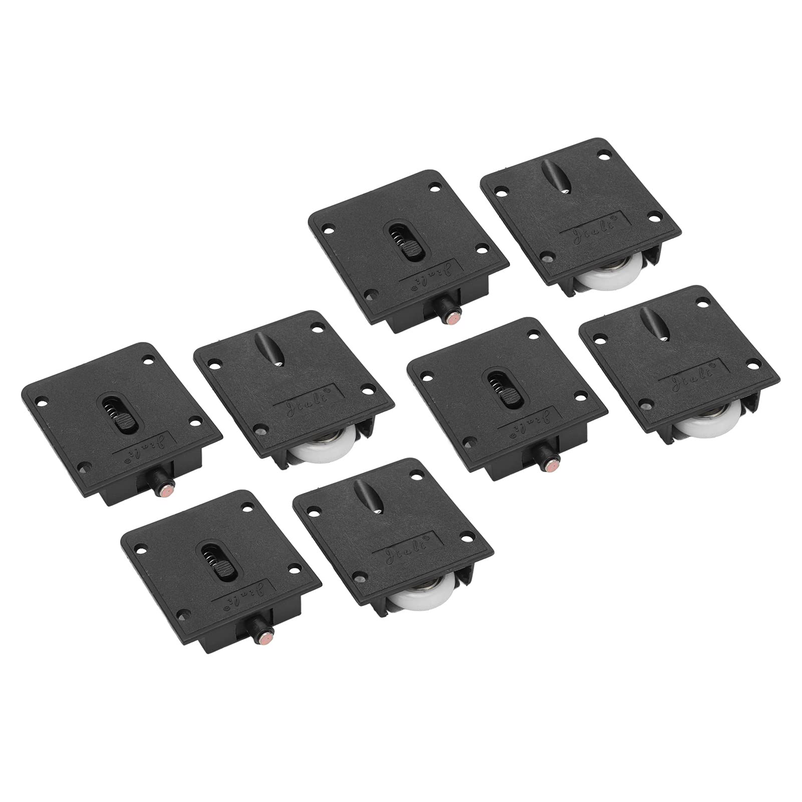 4 Pairs Furniture Roller Wheels Nylon Single Wheel Closet Cabinet Wardrobe Sliding Door Pulley