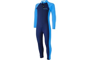 EcoStinger® Boys Full Body Swimsuit Stinger Suit UV Protection UPF50+ Chlorine Resistant Navy Blue