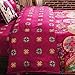 Vaulia Soft Lightweight Microfiber Duvet Cover Set, Bohemia Exotic Patterns Design, Bright Pink - Twin Size