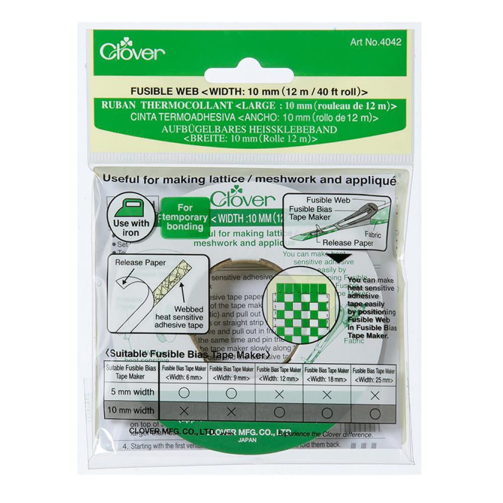 Clover Fusible Web 10mmx12m, 1, White