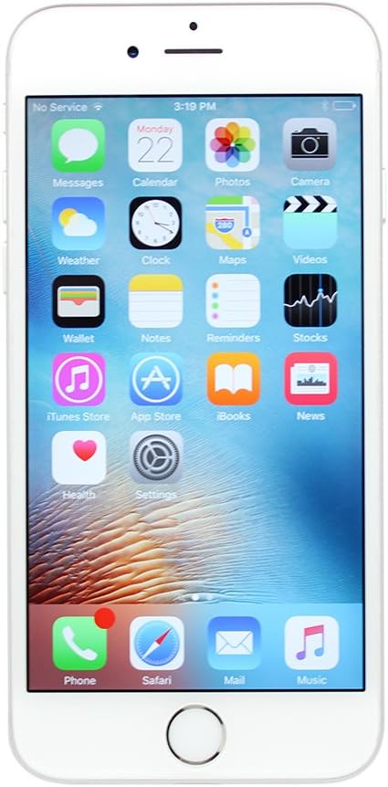Apple iPhone 6S Plus, Fully Unlocked, 64GB - Silver (Refurbished)