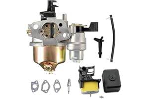 GX200 Gx160 Carburetor+Air Filter Housing Assembly+Spark Plug Kit for GX120 GX140 GX160 GX168 GX200 5.5hp 6.5hp Small Engine Generator Lawn Mower Motor Replaces# 16100-ZH8-W61 by LIYYOO