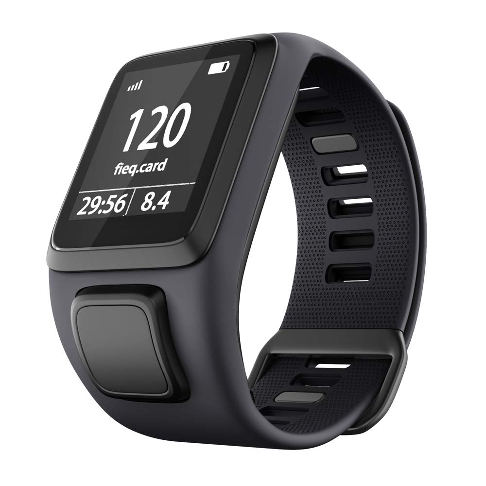 RongYooo Replacement Silicone Strap Compatible with TomTom Runner 2/3/Spark 3/Golfer 2, gray, 205 mm x 2 cm, Contemporary