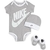 Nike Baby's Bodysuit, Hat and Booties 3 Piece Set