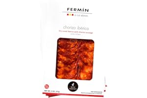 CARMEN & LOLA EAT ESPAÑA! Chorizo Iberico by Fermin (3 x 2oz Pack) + Manchego Cheese 8 Oz