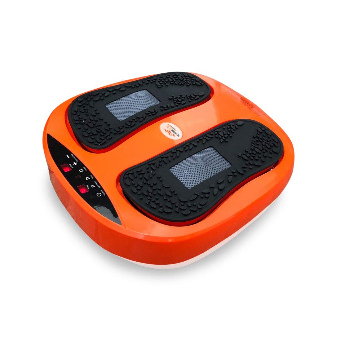 Vibro Legs High Street TV - Vibration Oscillation Foot Massager Rotating Acupressure Heads with Remote Control, Orange