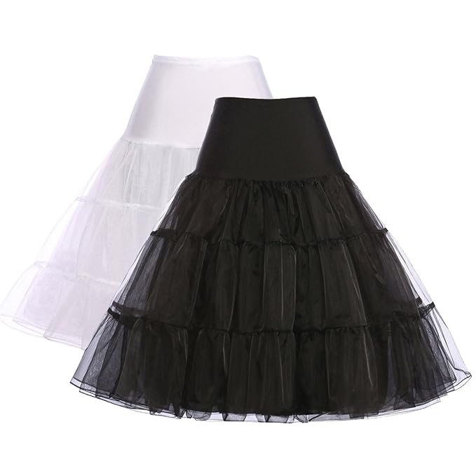  GRACE KARIN Women 50s Petticoat Skirts Tutu Crinoline Underskirt CL8922