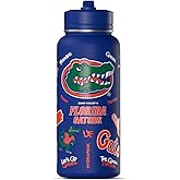 Hydrapeak Officially Licensed Florida Gators 32 oz Active Water Bottle with Straw Lid Reusable Stainless Steel Double Wall Insulated Sports Gift