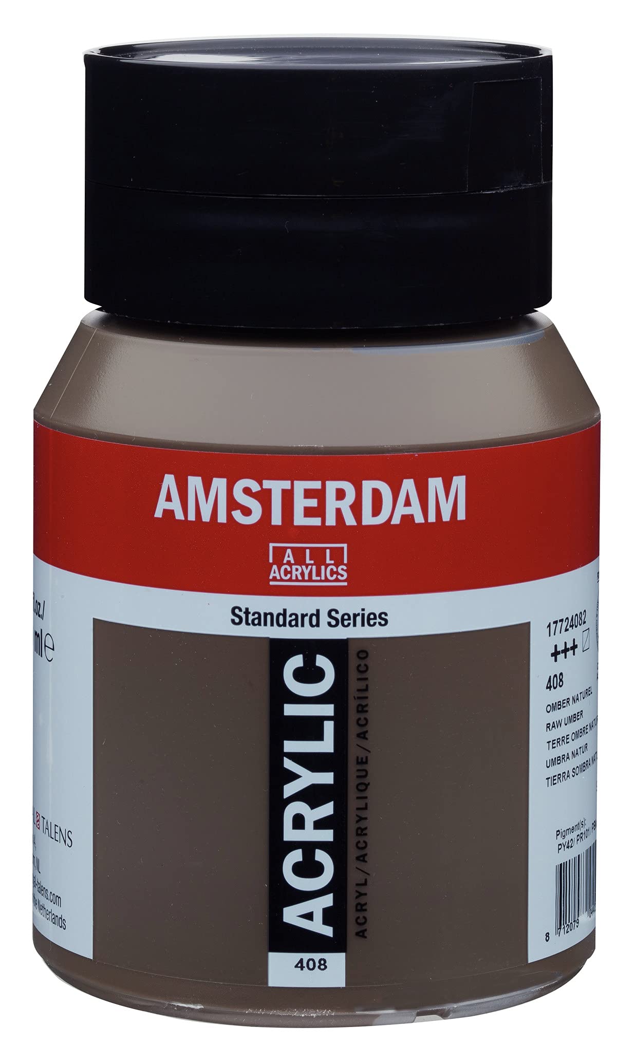 Amsterdam Standard Series Acrylic Jar 500 ml Raw Umber 408 (17724082)