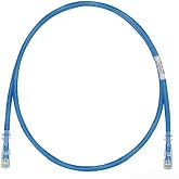 Panduit UTPSP7BUY Category-6 8-Conductor Strain Relief Clear Boot Patch Cord, 7-Feet, Blue