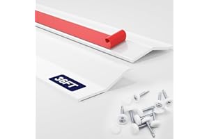 NAYOTAA Garage Door Seal Top and Sides - 36FT Universal Garage Door Weather Stripping Side Seal Replacement, Weatherproofing Garage Door Seals Energy Efficient and Pest-Proof for Homeowners, White