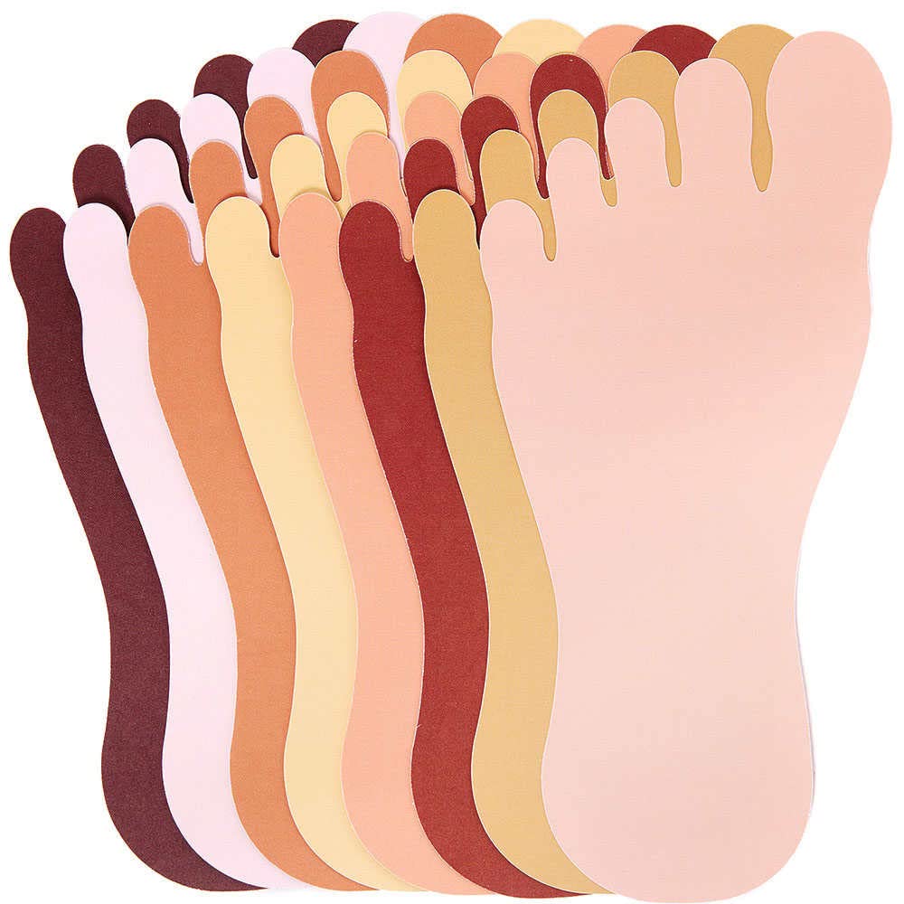 Baker Ross FX244 Skin Tone Paper Feet Cut Outs - Pack of 56, Arts and Crafts For Kids, Art Supplies and Craft Materials