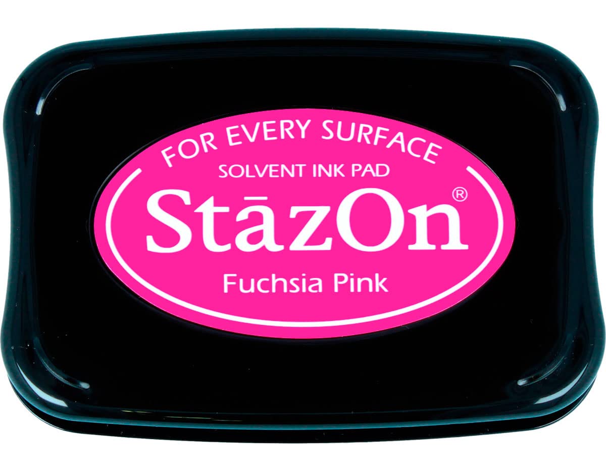 Tsukineko StazOn Stamp Pad, Fuchsia, SZ000082, L