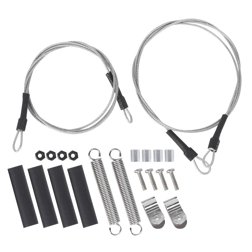 50cm/19.69inch Car Shell Steel Rope, Aluminum Steel Limb Riser Cable Rope RC Car Steel Rope Set forTraxxas Trx4 Axial Scx10 D90 D110 1/10