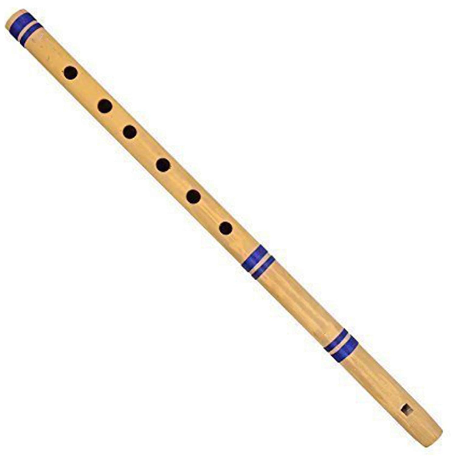 Shiv Traders Wooden 6 Holes Indian Musical Instrument Bamboo Flute for