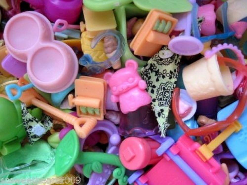 Littlest Pet Shop LPS 10 PC SMALL ACCESSORIES GRAB BAG Random Lot Food Clothes