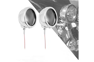 HDBUBALUS Motorcycle Fog Lights 4.5 inch Housing Fog Lamp Mounting Bracket 4.5" LED Passing Lights Housing Fit for Harley Chr