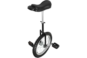 EAPMIC Wheel Unicycle,One Wheel Bike with Rim and Pedals,Modern Steel Unicycles for Unisex Age10-60,Outdoor Sports Fitness Exercise Balance Training,Load 555.1lb,Height Adjustment 36"-40"