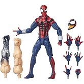 Marvel Legends Series: Edge of Spider-Verse: Ben Reilly Spider-Man | Marvel Legends Spider-Man 6 Inch Action Figure BAF Absorbing Man - Ben Reilly Spider-Man