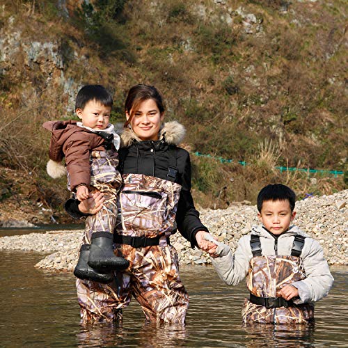 NEYGU Chest Waders Waterproof Breathable Fishing Wader Camo Hunting Pants, XXL - Thumbnail 5