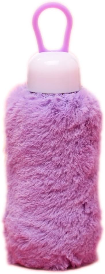 Pandain Lovely Glass Water Bottle with Lid & Plush Sleeve