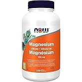 NOW Supplements, Magnesium Citrate 200 mg, Enzyme Function*, Nervous System Support*, 250 Tablets