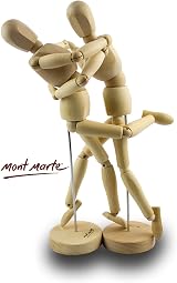 Mont Marte Manikin Male 30cm – Wooden Drawing Model Puppet view 8