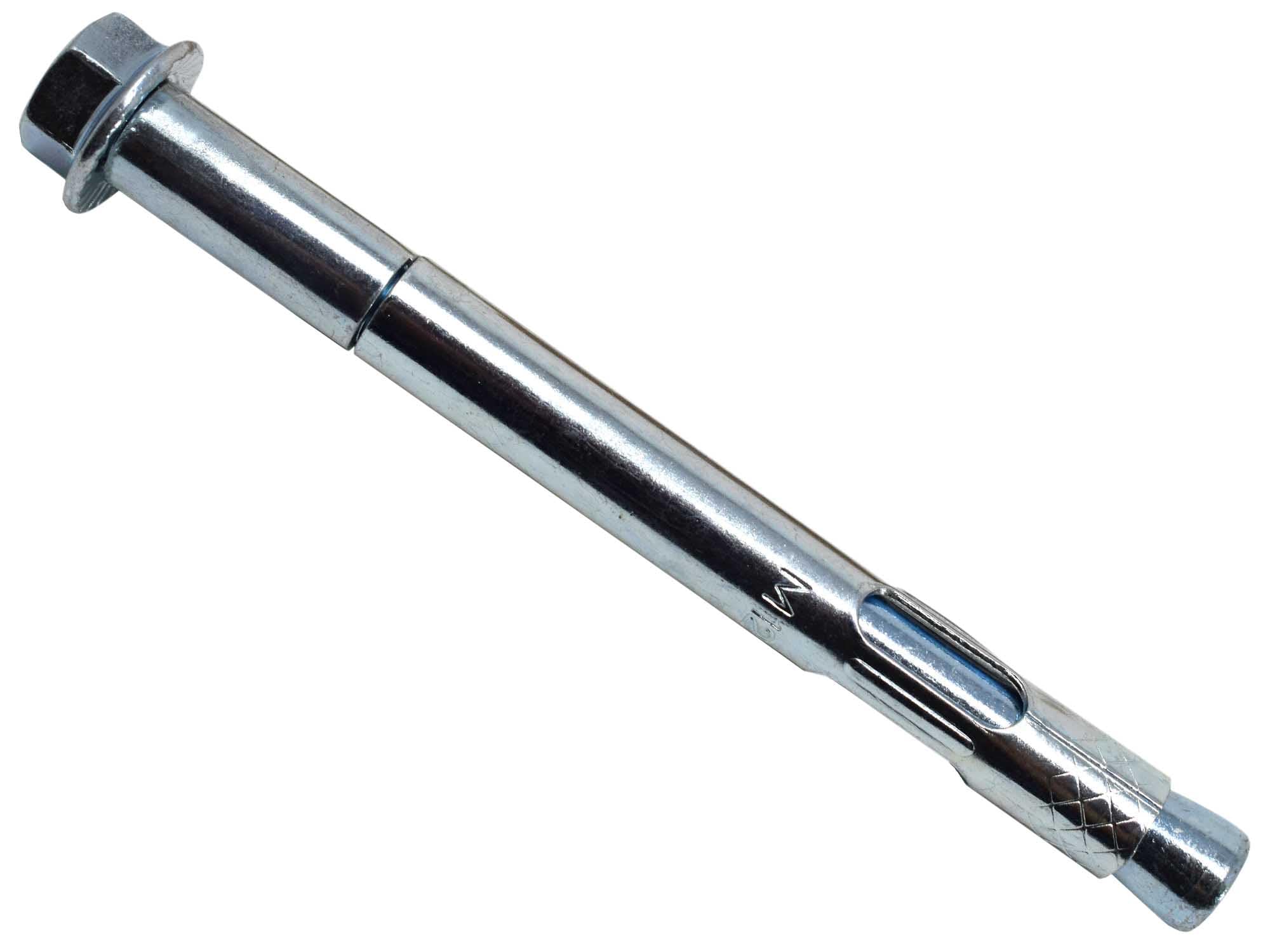 MasonMate MAMSAM12129 Hex Nut Sleeve Anchor M12 x 129mm (25) Bolts, Silver